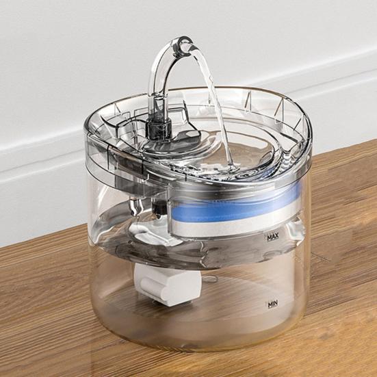 Cat Water Fountain Automatic Water Dispenser with Filter 1.8L Pet Drinking Fountain with Quiet Pump Dog Water Bowl for Indoor Cats Kitty
