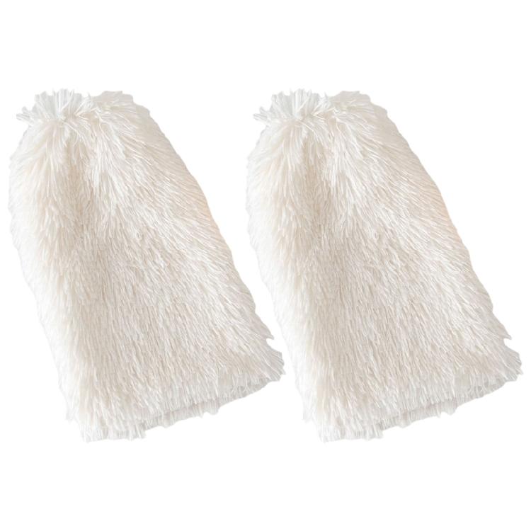 Furry Leg Warmers Winter Wear for Everyday Outfits Festivals Women Colorful Fuzzy Plush Boot Cuffs Footless Calf Socks