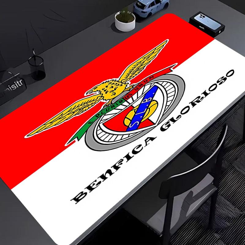 Sport Lisboa e Benfica Mouse Pad - Kaymaz Kauçuk Taban, İş, Oyun, Ofis ve Ev Kullanımı İçin Pürüzsüz Yüzey, Masaüstü Mouse Pad