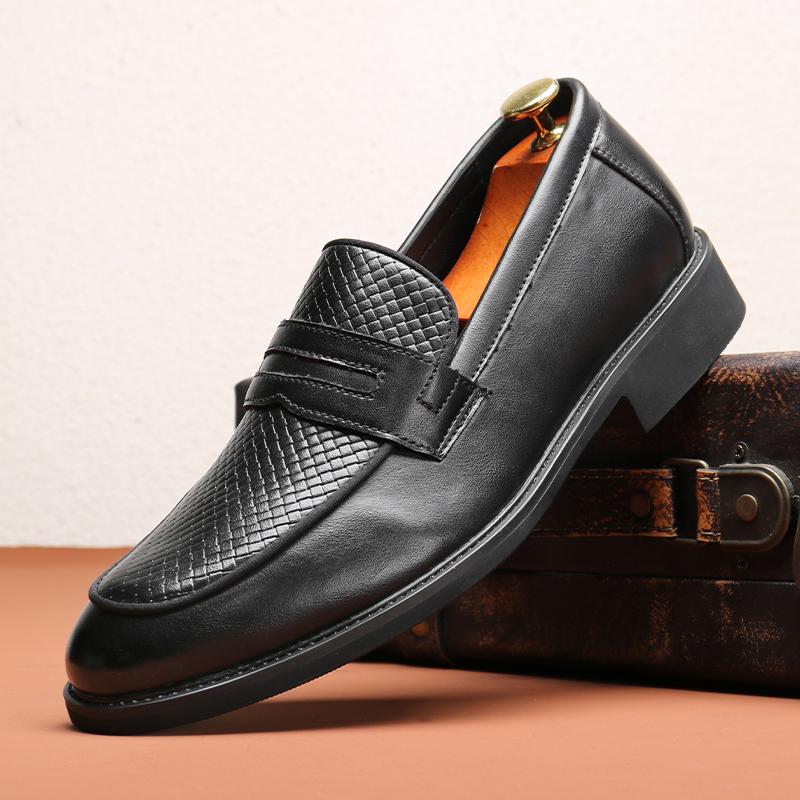Fashion Fashion Men's Classic British Style Penny Loafers Men Casual Business Leather Shoes Mens Wedding Outdoor Driving Flats