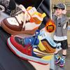 Children's high-top mandarin duck shoes 2025 autumn new fashion boys handsome board shoes girls foreign doll sports shoes