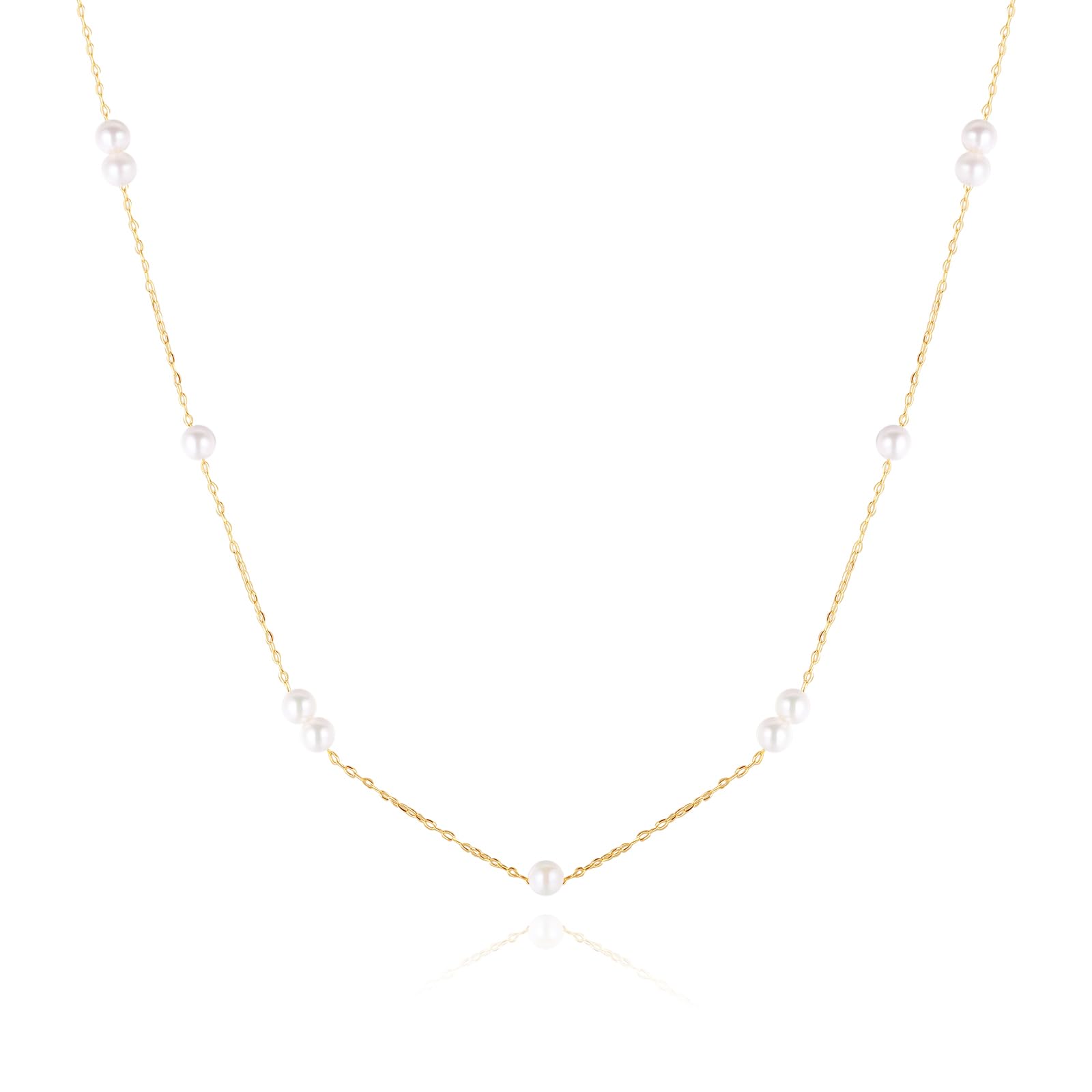 

ЖЕМЧУГ Сделано в Японии Ожерелье из натурального жемчуга для настоящего жемчуга Акойя Повседневная носка Станция [KOKO JEWELRY] Женщины, Жемчуг, (F.18 Жемчуг, Тип)