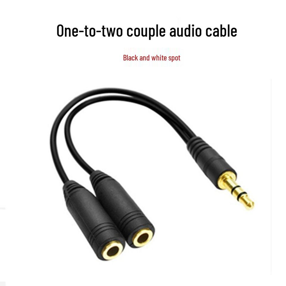 3.5mm Headphone Splitter Cable: 1-to-2 Audio Adapter for Shared Listening