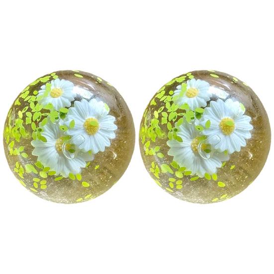 1/2Pcs Coconut Oil Stress Ball Slow Rising Stress Relief Ball Squeeze Toy Reusable Stretchy Decompression Clear Ball Sensory Toy