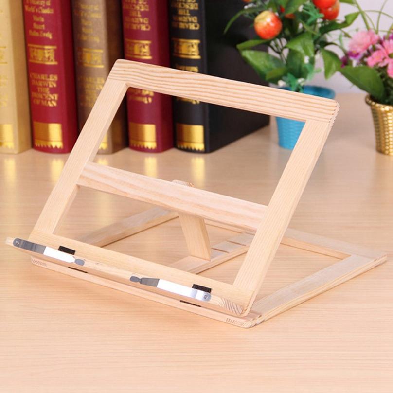 Fashion Household Wooden Notebook Stand Adjustable View Creative Desktops Laptop Stand for Bed