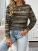 2026 Women's Autumn/Winter Round Neck Loose Long Sleeve Tassel Knit Top