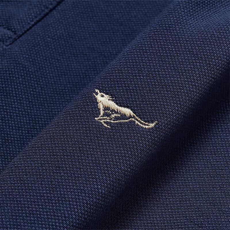 Seven Wolves Men's Autumn 5A Anti-bacterial Long Sleeve Polo T-Shirt