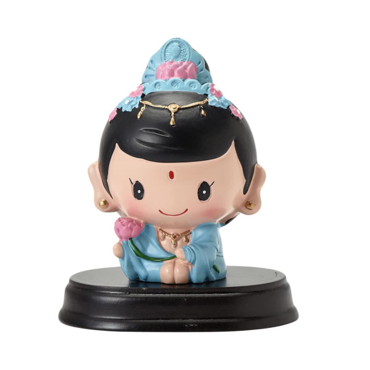 

Cute Miniature Buddha Statue, Seishi Bodhisattva, Zodiac Guardian Deity, 75mm, Feng Shui, Good Luck, Buddhist Statue, Collectible, Resin, Pray,