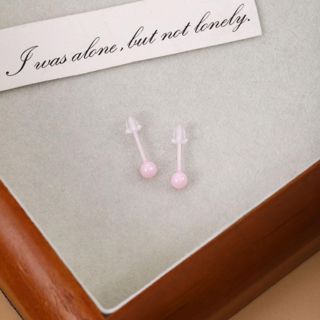 Creative Mini Simple Candy-Colored Bioceramic Earrings, Sweet And Cute, Free-To-Pick Ear Stud Earrings For Women