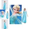 Elegante Costume Cosplay da Principessa Elsa di Frozen per Donne Adulte Perfetto per Esibizioni sul Palco