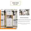 Salon Tool Cabinet with Universal Wheels: Perfect for Haircuts, Dyeing, and Perming