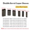 Accessories Fishing Copper Sleeves Wire Crimps Sleeves Fishing Fix Tube Double Barrel Tube