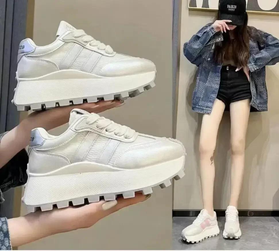 Fashion Sneakers Women's Sports Shoes Casual Lightweight Thick Soled Dad Shoes Thick Soled Shoes Platform Sneakers Women