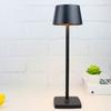Decorative Rechargeable LED Table Night Lights Mini Gold Cordless Restaurant Touch Dimmer Table Lamp For Hotel And