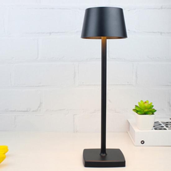 Decorative Rechargeable LED Table Night Lights Mini Gold Cordless Restaurant Touch Dimmer Table Lamp For Hotel And