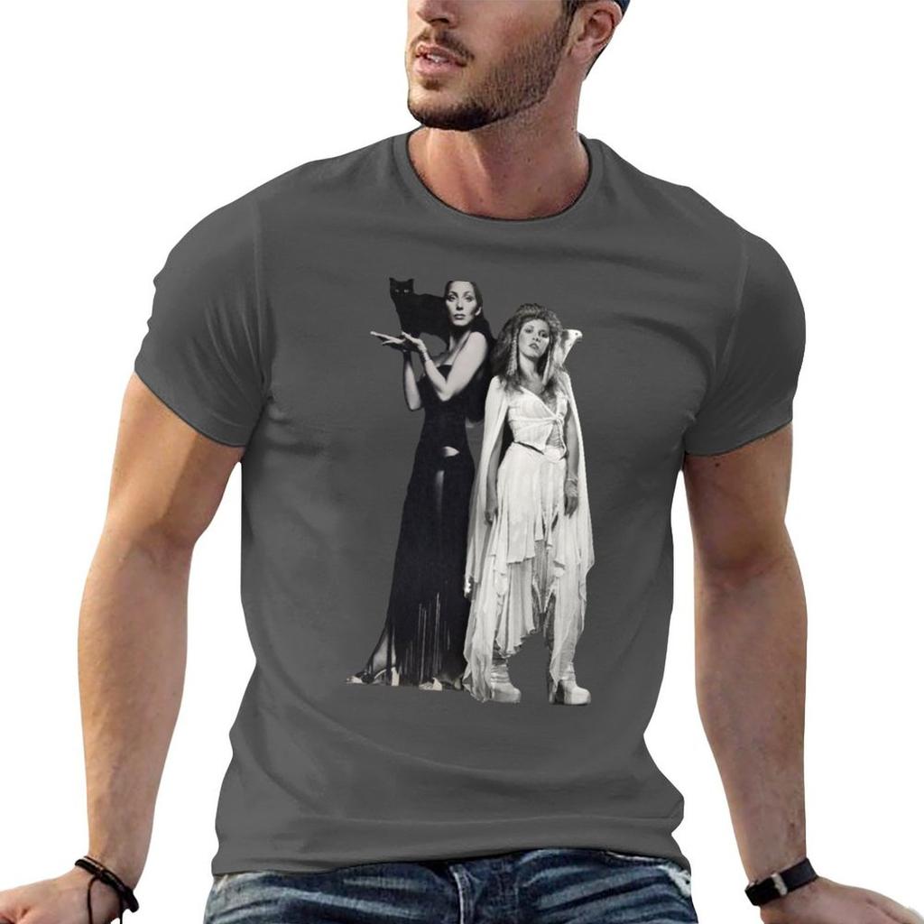 Cher And Stevie Nicks Witchy Unisex Variant Tshirt Art Pattern Printed Casual Top