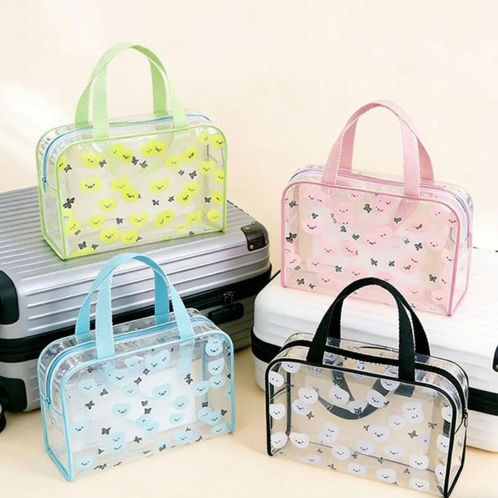 Langlebige Toilettentasche mit großem Fassungsvermögen, wasserdichte PVC-Make-up-Tasche, Schwimmtasche