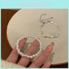 Silver Luxurious Irregular Pearl Bracelet Modern Chic Design For Occasions Special