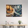 2D Fantasy Mountain Phoenix Tapestry Bohemian Home Decoration