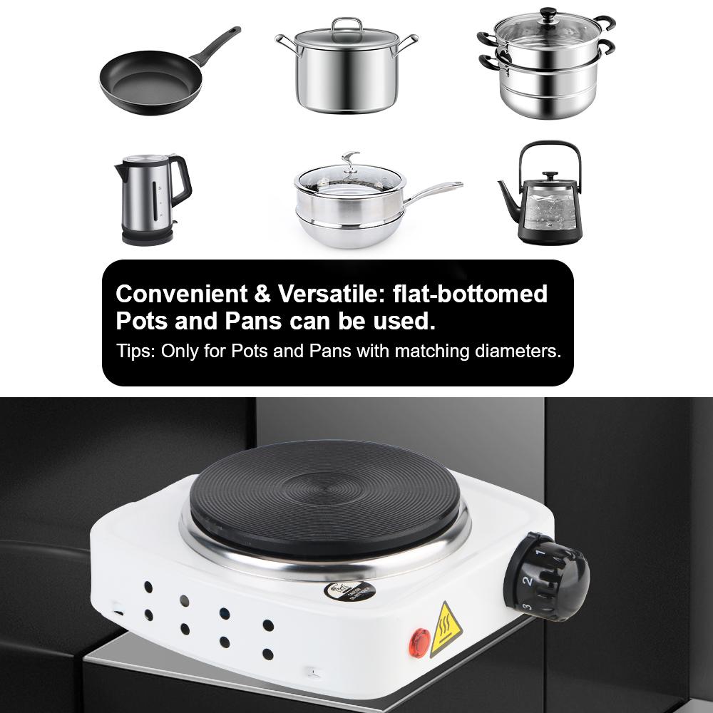 500W 220V Multifunctional Kitchen Appliance EU Plug Hot Cooker Plate Universal Milk Water Coffee Heating Furnace Mini Electric Heater Stove