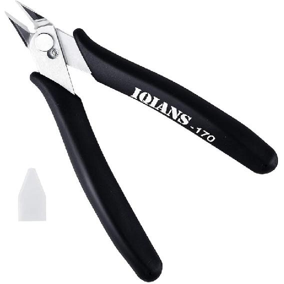 170 Кусачки для проволоки, Кусачки для кабеля, Легкие прецизионные электронные кусачки, Маленькие микро бокорезы для изготовления ювелирных изделий, Работы с 3D-принтером, Pack 1