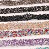 10m Rhinestone Trim Crystal Motif Hot Fix Rhinestone Tape Iron On Applique for DIY Dress Wedding Clothing Bag Shoes Accessories