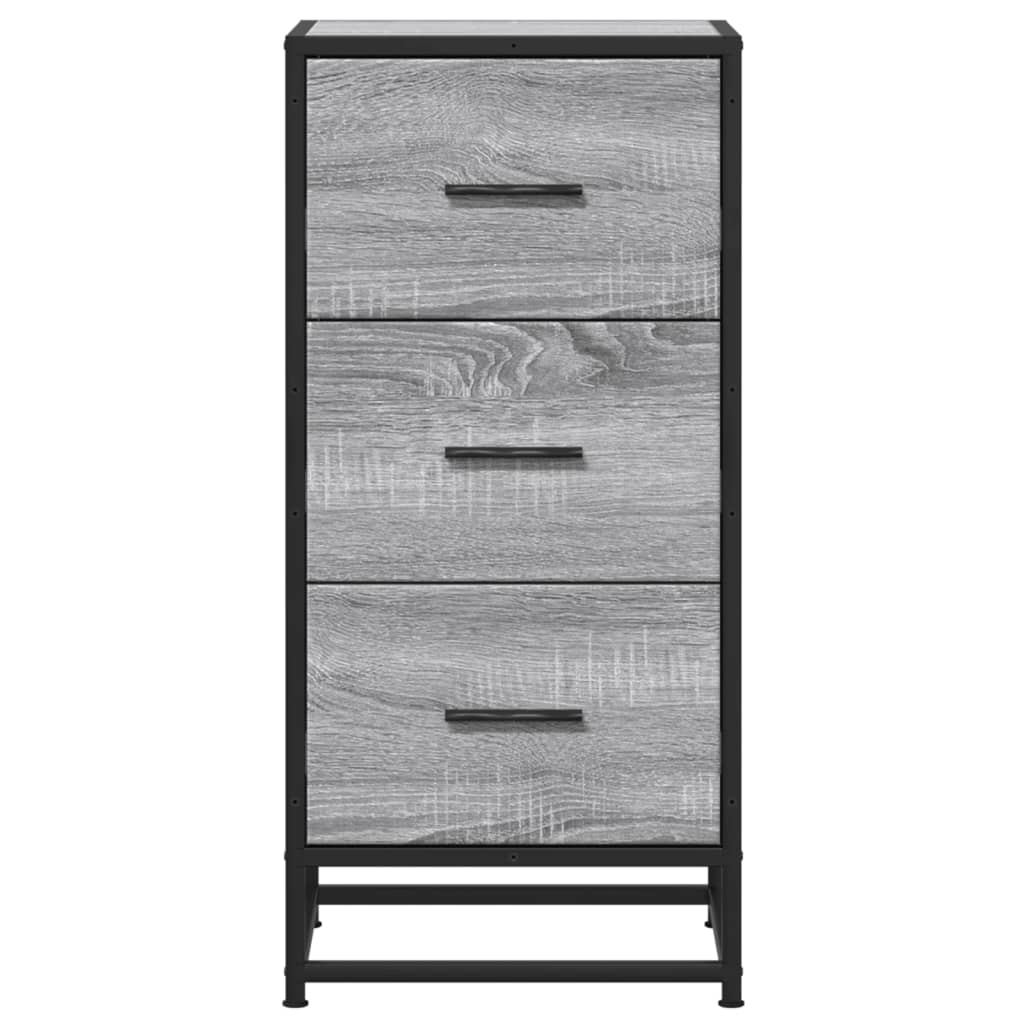 Vidaxl Szafka, Szary Dąb Sonoma, 35,5X35X76 Cm Materiał Drewnopochodny