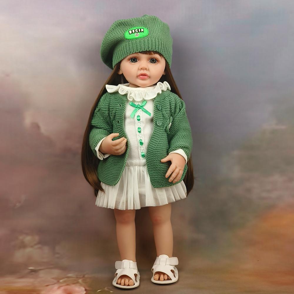 Lalka Reborn dla Malucha z Miękkiego Silikonu na Całe Ciało, Realistyczna w Dotyku, Wysokiej Jakości, Prezenty dla Dzieci, Zabawki