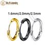2025 Elegant Titanium Steel Hoop Earrings: French Style Elf Ear Cuff
