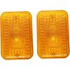 BLUESUNSOLAR 2X Amber Lens LVU18745 Tail Light Lens Replacement for John Deere Tractor 1023E 1025R 1026R 2025R 2027R 2032R 2038R 2305 2320 2520 2720