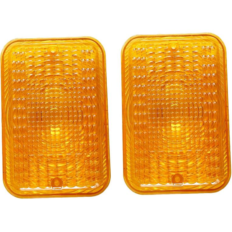 BLUESUNSOLAR 2X Amber Lens LVU18745 Tail Light Lens Replacement for John Deere Tractor 1023E 1025R 1026R 2025R 2027R 2032R 2038R 2305 2320 2520 2720