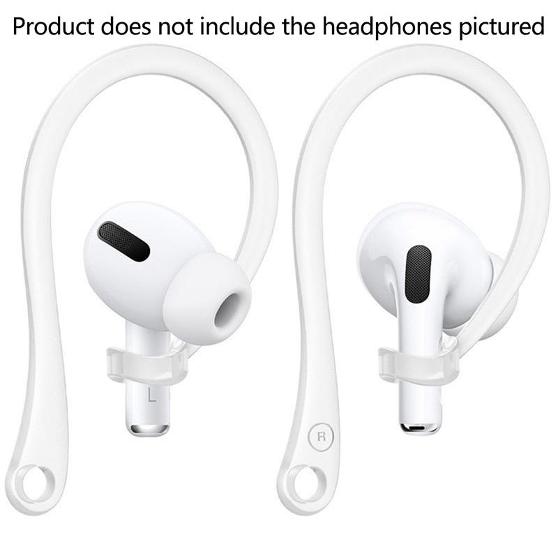 1Pair Anti-Lost Earhook Eartips Secure Fit Silicone Wireless Earphone Protective Accessories Holders For Apple Airpods 1 2 3 Pro