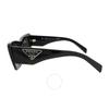 Prada Dark Grey Cat Eye Ladies Sunglasses Pr 13zsf 1ab5s0 52