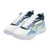 Puma Playmaker Pro Fashion Versatile Non-Slip Durable Low-Top Basketball Shoes Unisex Sneakers White Blue Green 377572-14