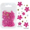 3D Flower Nail Art Decor Charms Set Glitter Rhinestones Mixed Colors Assorted Sizes for DIY Nail Art Party Makeup Use