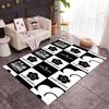 Mary Quant logo Themed Anti-Slip Rugs - Polyester Home Decor, Suitable for Bedrooms, Living Rooms, Doorways, Studios, and Decorations