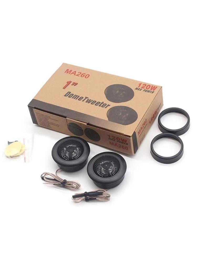1Pair 120w Car Speakers Car System Super Loud Tweeter Speaker 12V чёрный