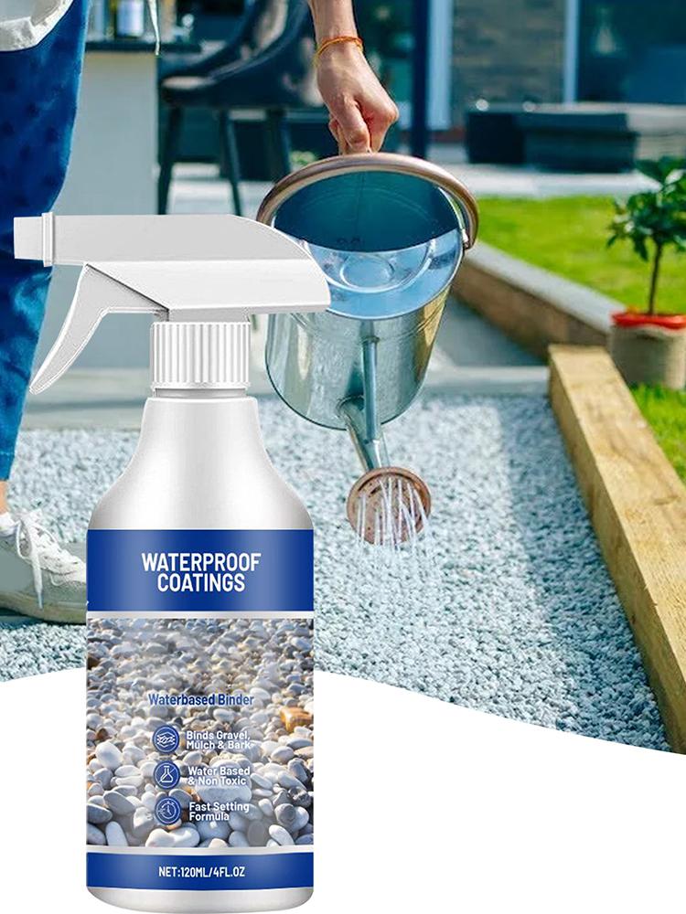 Gravel Binder Mulch Glue For Rocks Sealer Adhesive Stabilizer Waterproof Fast Drying Spray 120ml For Outdoor Yard Playground