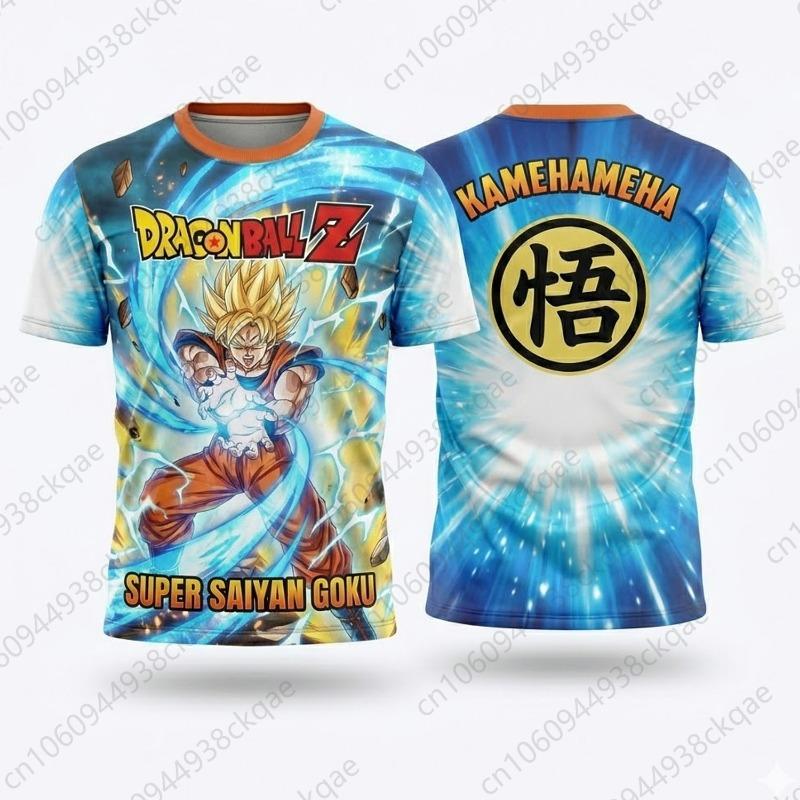 

Anime Dragon Ball Z Frieza Graphic Mesh T-Shirt Breathable Short Sleeve Athletic Jersey for Men Women Casual Streetwear Tops S