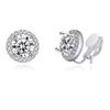 5628 Earring Clip with Colorful Zircon Stone Brass Material for Women