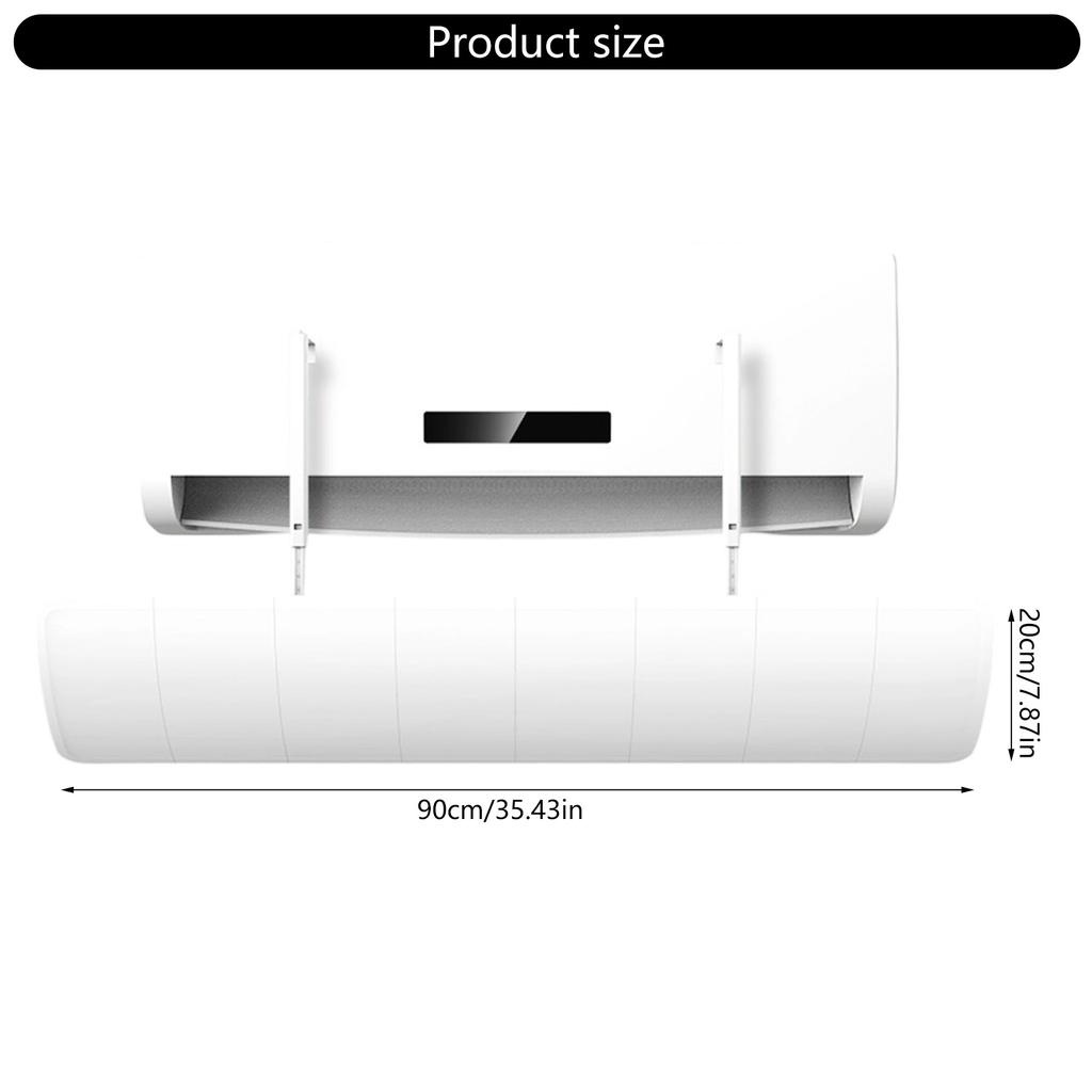 Adjustable Air Conditioning Baffle Shields Easy Installation and Removal Air Conditioner Wind Deflector for Baby Room
