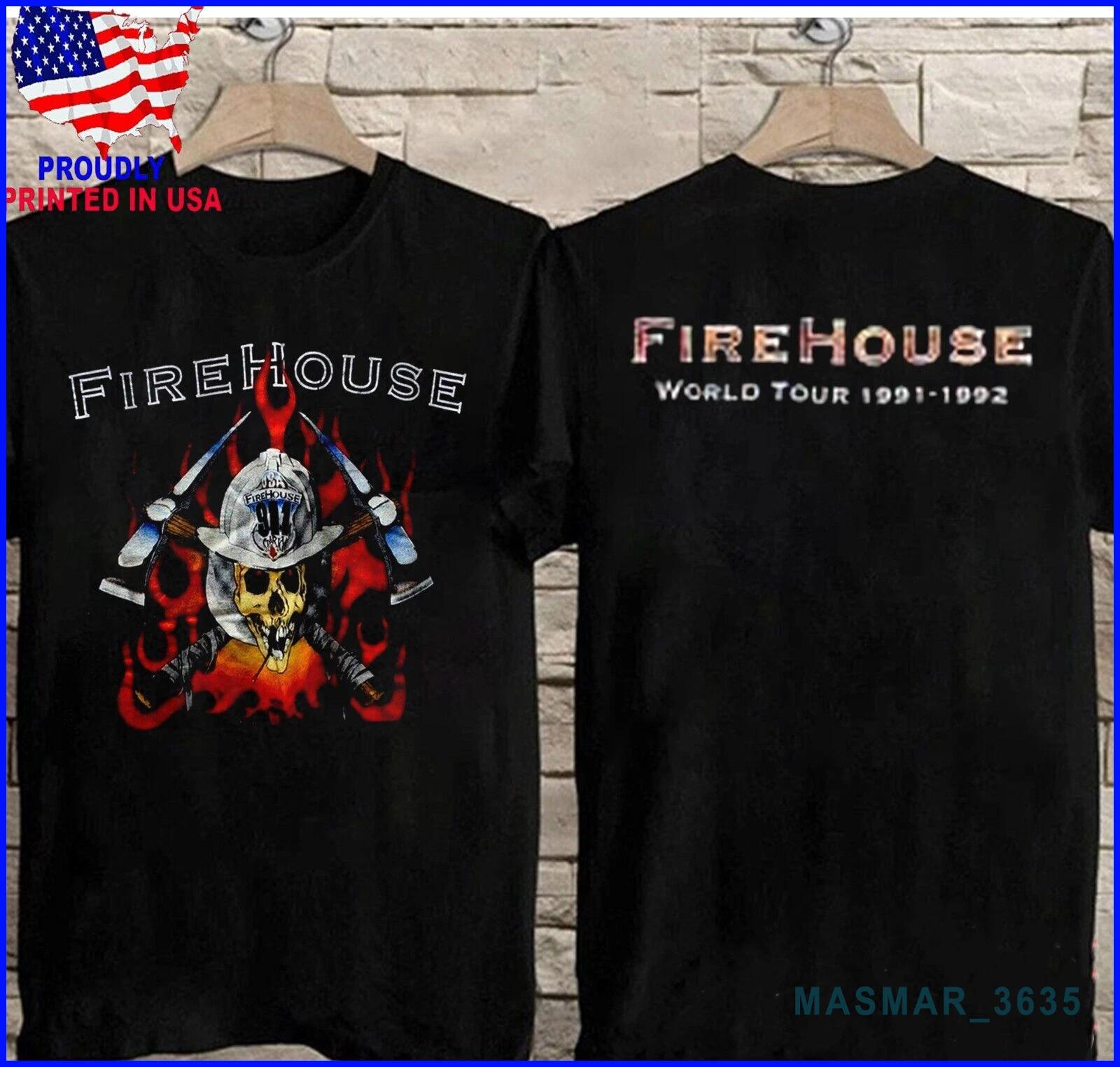 2side Firehouse World Tour 1992 Concert T-shirt S-5XL S
