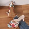 Modne buty damskie 2024 Lato Wysokiej jakości otwarte palce damskie kapcie Moda Kwiat Duży rozmiar szpilki damskie kapcie na wysokim obcasie