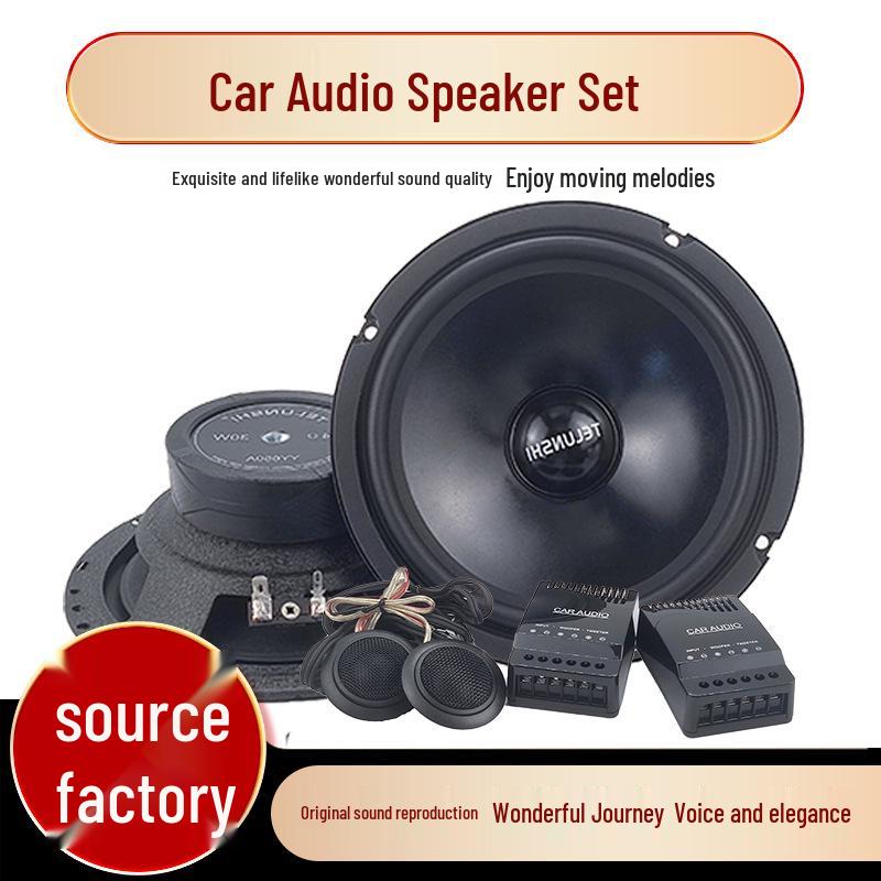 6.5-Inch Two-Way Car Audio Speaker Set with Full-Range Tweeters