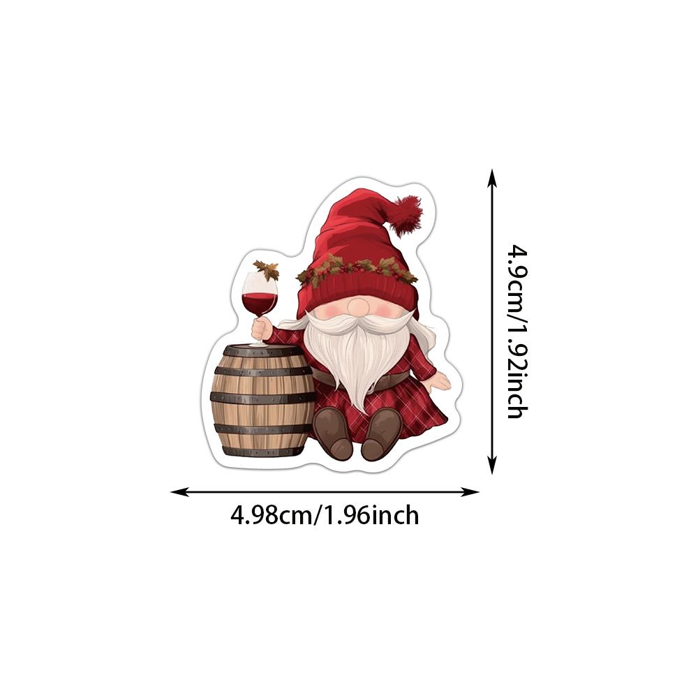50PCS Christmas Dwarf Stickers Exquisite and Cute Santa Claus Account Phone Case Laptop Luggage Waterproof Stickers