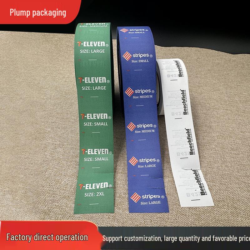 Tearable Washable Woven Clothing Neck Labels for Home Textile and Bedding