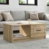 Coffee Table Sonoma Oak 90 X 50 X 37 Cm Engineered Wood