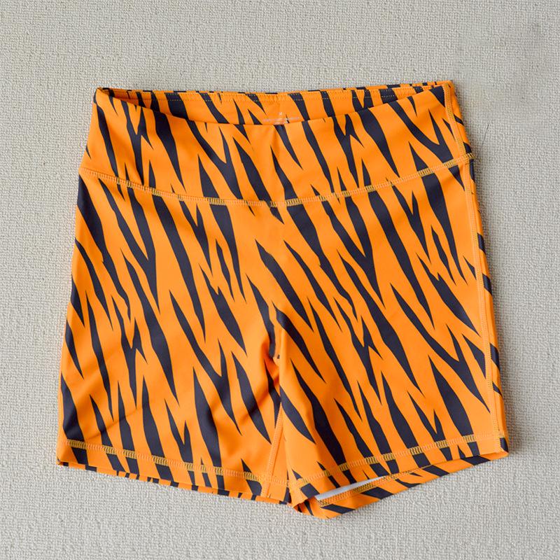 New European & American Fashion High-Waisted Elastic Yoga Shorts