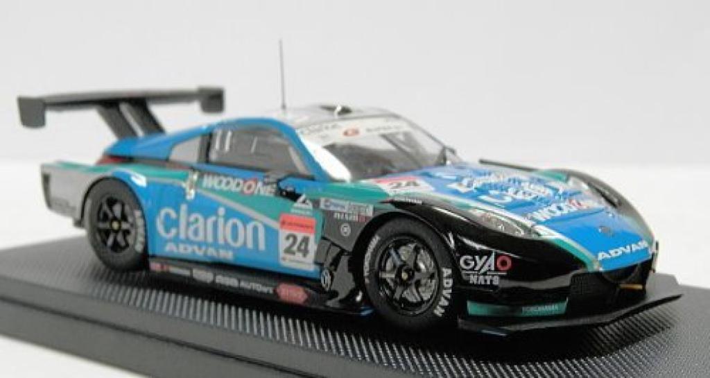 Ebro Wood One Clarion Z Late Model Super GT500 2007 Finished Product 1/43 Blue/Green