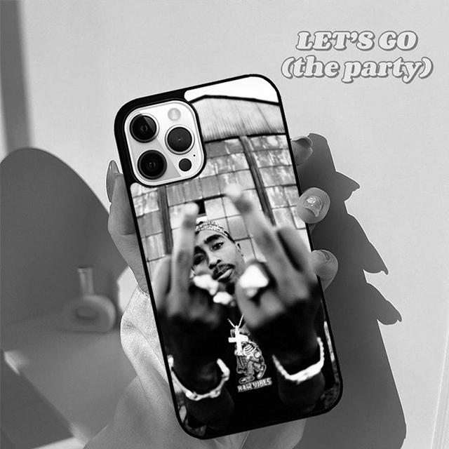 Hiphop Rap Singer 2Pac Tupac Shakur Phone Case Cover for iPhone 17 Air 16 16e 15 12 11 13 14 Pro Max Plus Coque